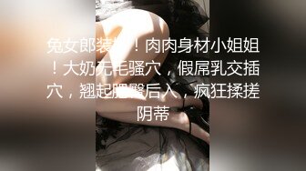 兔女郎装扮！肉肉身材小姐姐！大奶无毛骚穴，假屌乳交插穴，翘起肥臀后入，疯狂揉搓阴蒂