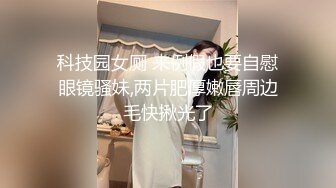 科技园女厕 来例假也要自慰眼镜骚妹,两片肥厚嫩唇周边毛快揪光了